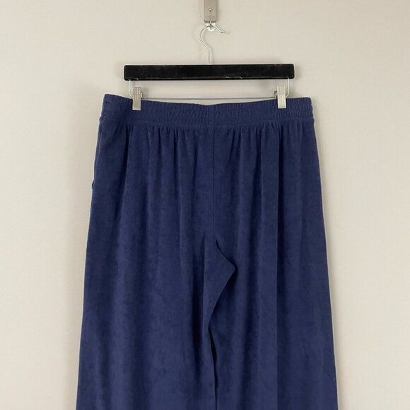 Offline by Aerie Navy Summer Lights Terry Wide Leg Pants Size XL - Picture 7 of 7